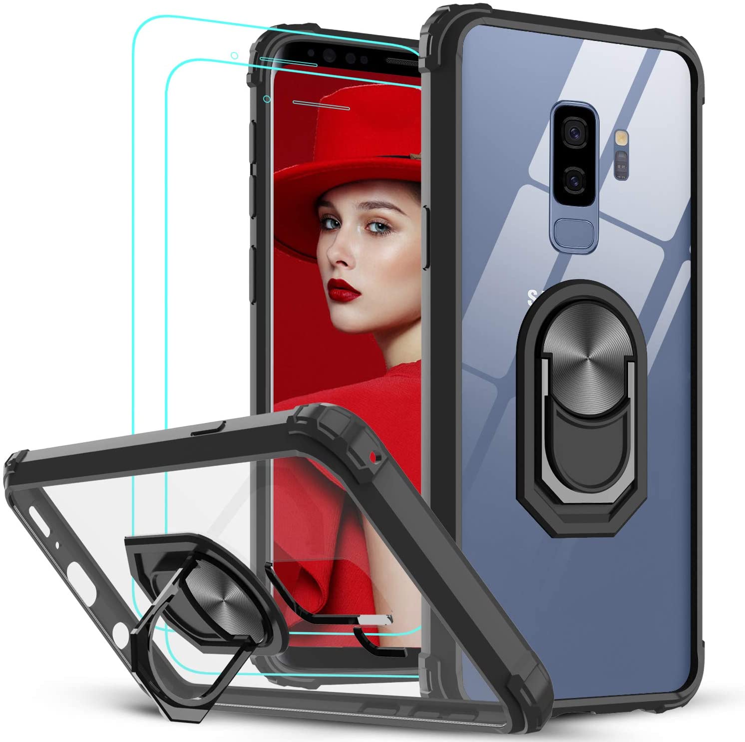 LeYi for Samsung Galaxy S9 Case with 3D Pet Screen -clear - e4cents
