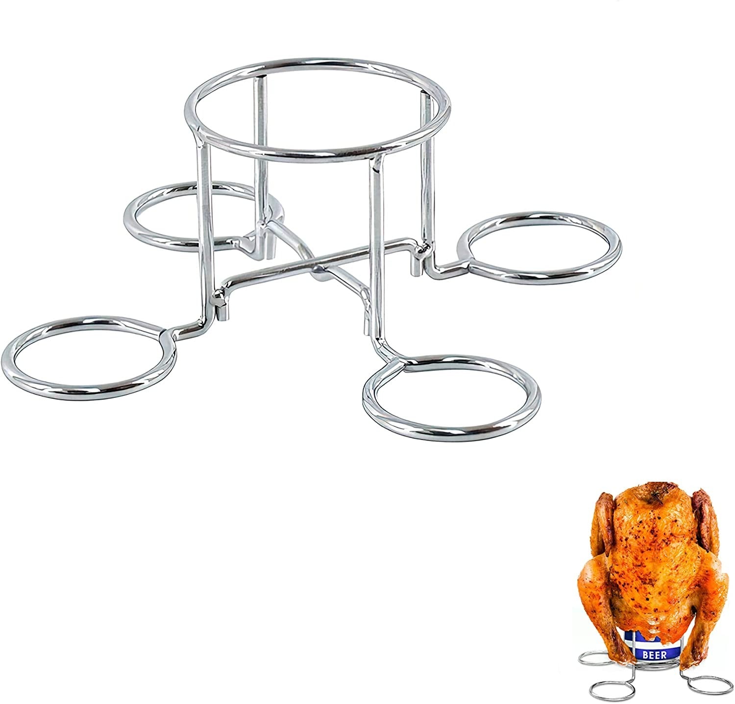 Stainless Steel Beer Can Chicken Holder.