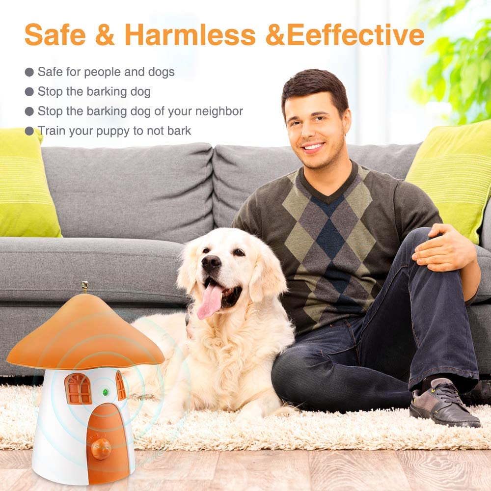 Anti Barking Device, Dog Bark Device with 4 Adjustable Levels up to 50 Ft. - e4cents