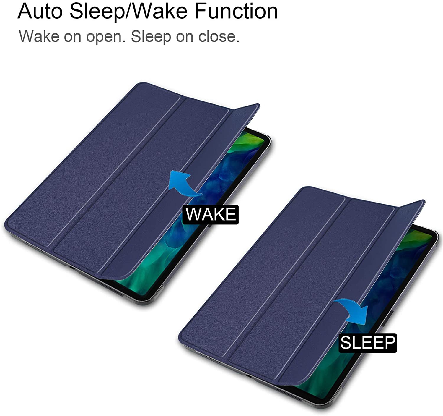 Procase iPad Pro 11" Case 2020 & 2018,Auto Wake/Sleep Slim Stand Hard Back Shell Smart Cover . - e4cents