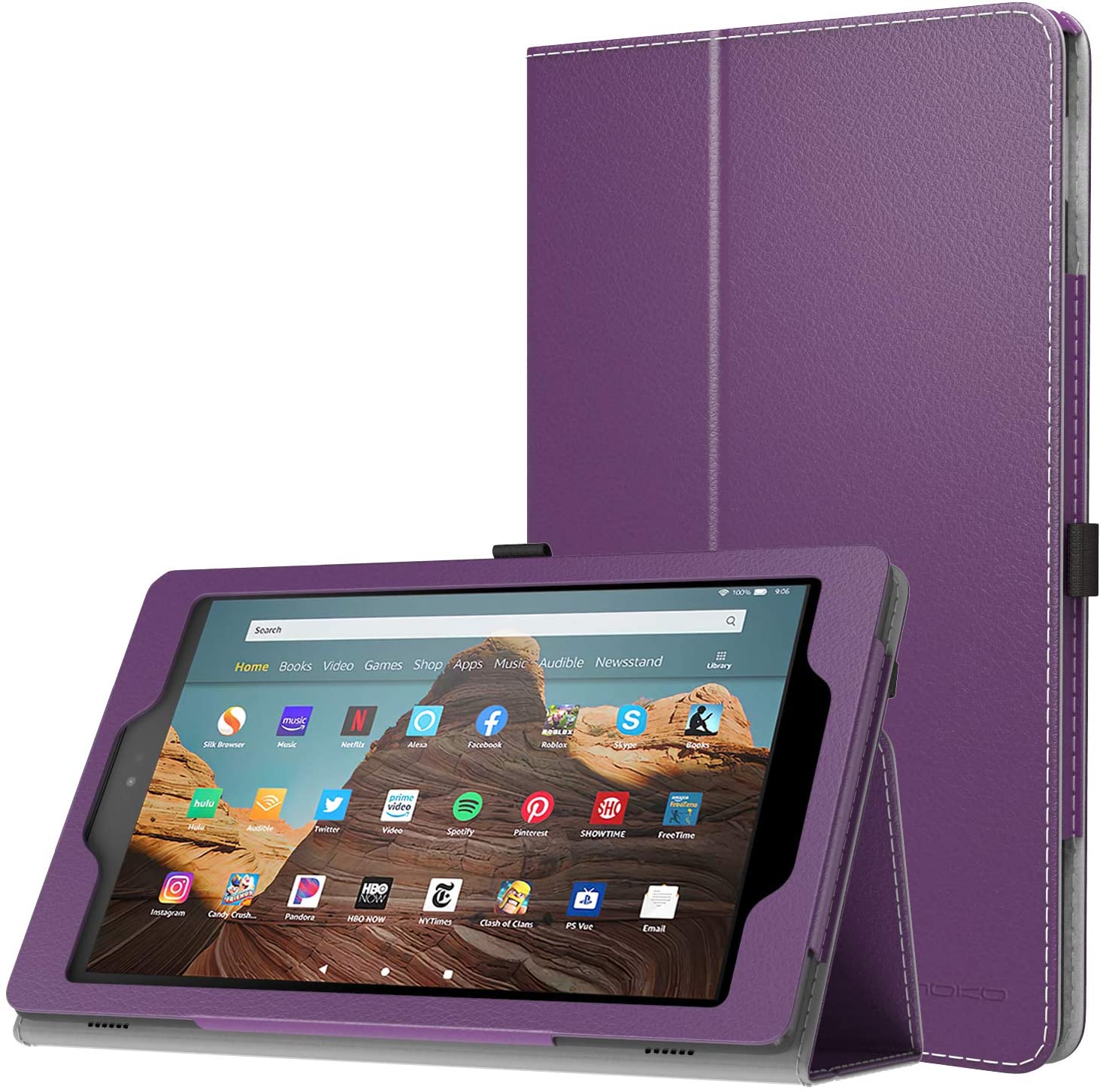 MoKo Case for All-New Amazon Fire HD 10 Tablet (7th Generation and 9th Generation, 2017 and 2019 Release) - e4cents