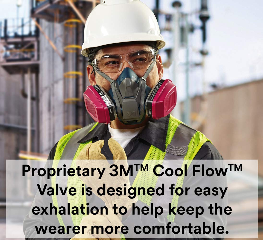 3M™ Quick Latch Rugged Comfort Half Facepiece Reusable Respirator, 6502QL, Medium (1 of Medium) - e4cents
