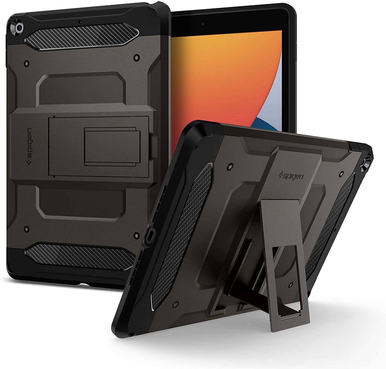 Spigen Tough Armor TECH Designed for iPad 10.2 Case, iPad 8th Generation Case (2020) / iPad 7th Generation Case (2019) - Gunmetal - e4cents
