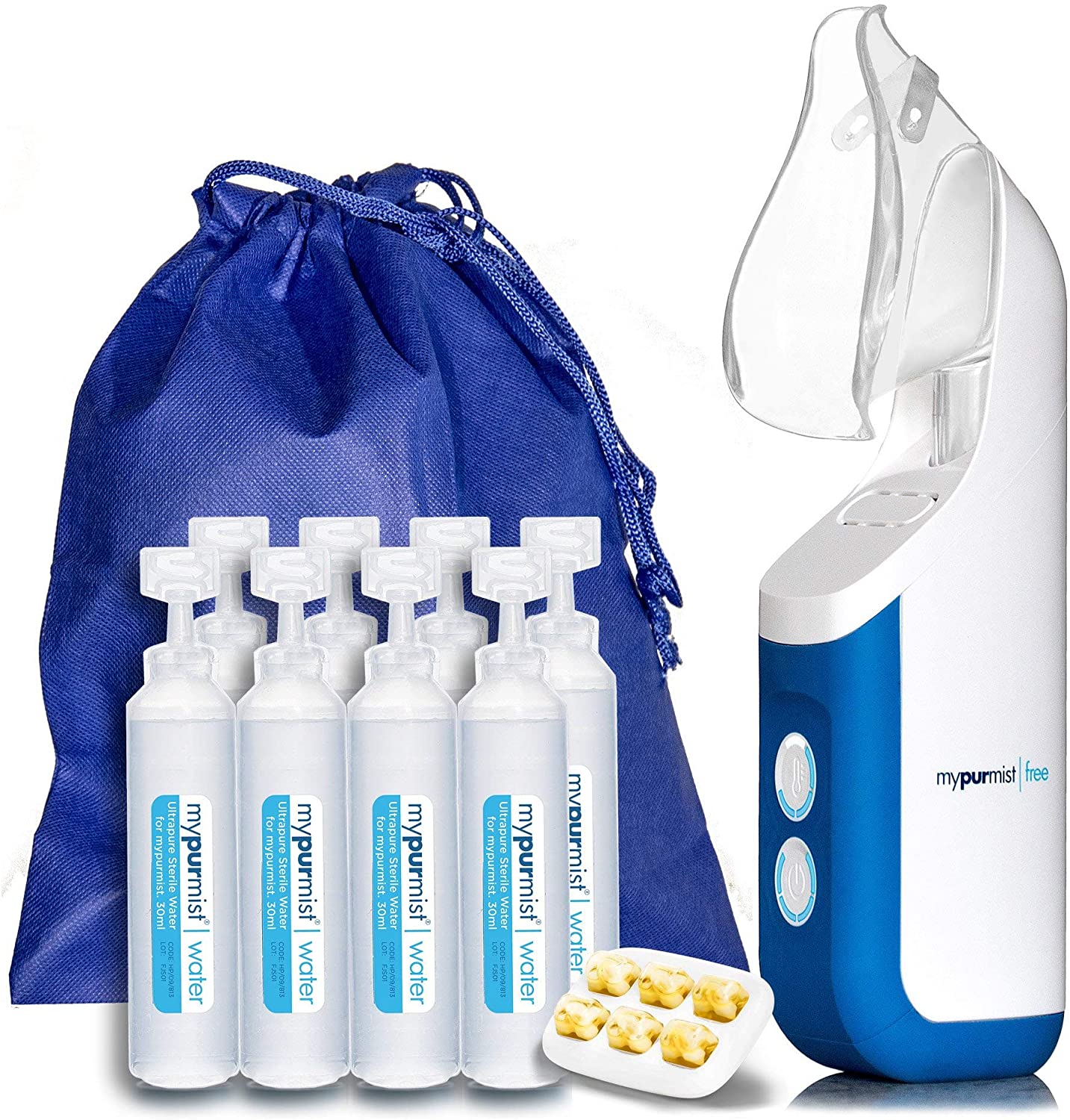 Mypurmist Free Ultrapure Handheld Personal Steam Inhaler (Cordless), Vaporizer and Humidifier - e4cents