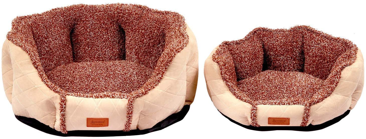 YIHATA Soft, Warm and Non-Slip Dog Bed & Pet Bed - Brown. - e4cents