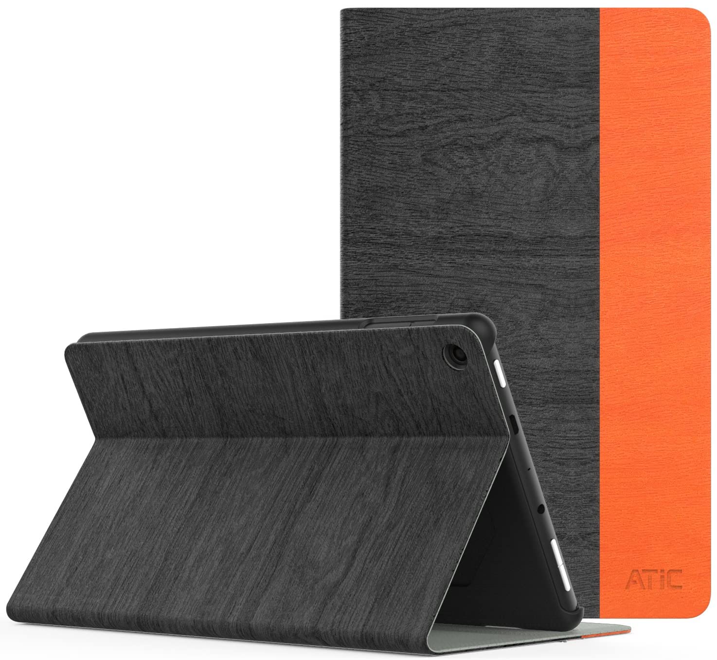 Case Fits All-New Fire 7 Tablet (9th Generation, 2019 Release), Lightweight Slim Shell Tri-fold Stand Cover Translucent Case with Auto Wake/Sleep for Amazon Fire 7 Tablet - hybrid color - e4c