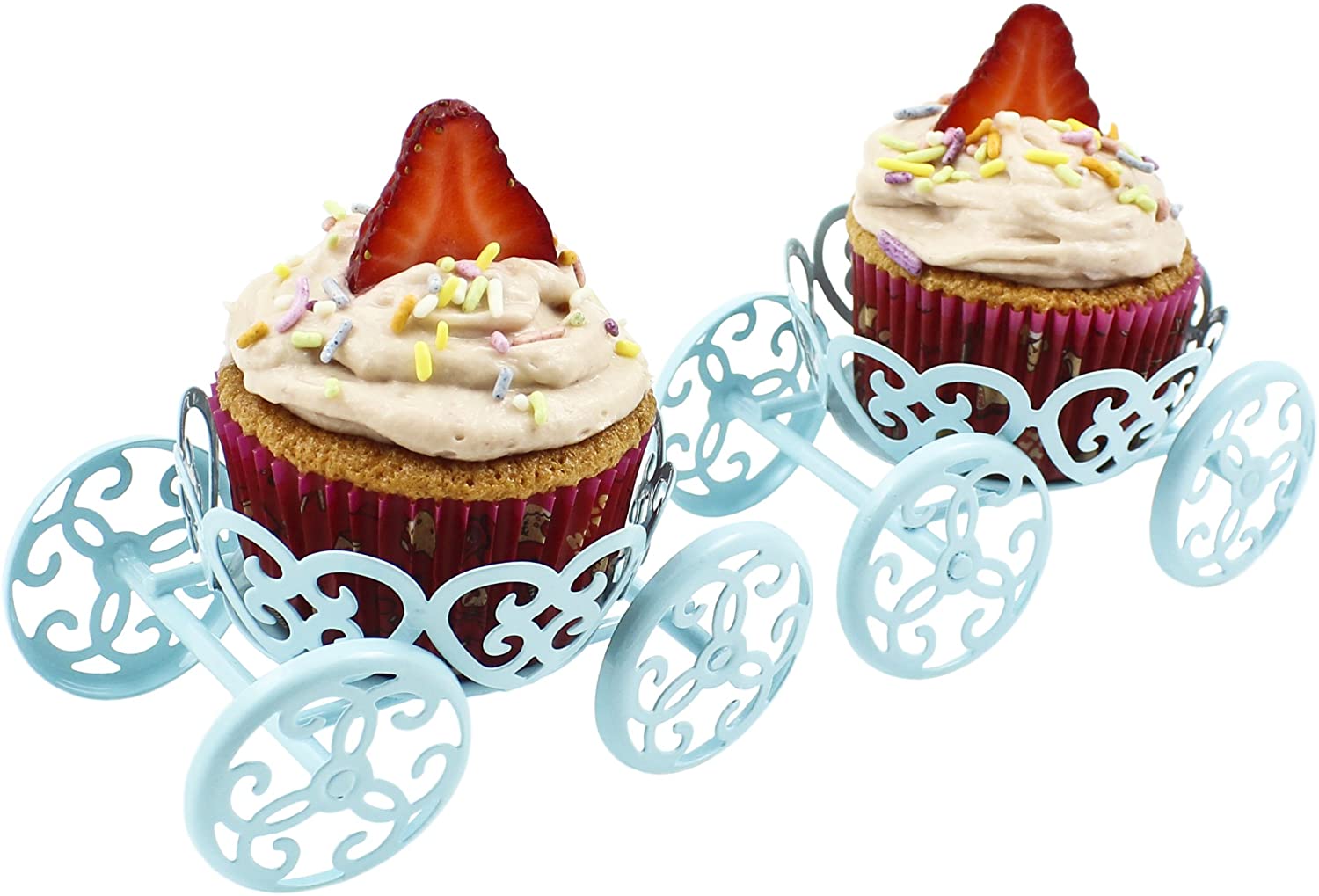 FREE - Princess Carriage Cupcake Stand Holder Display - 2 Pack - e4cents