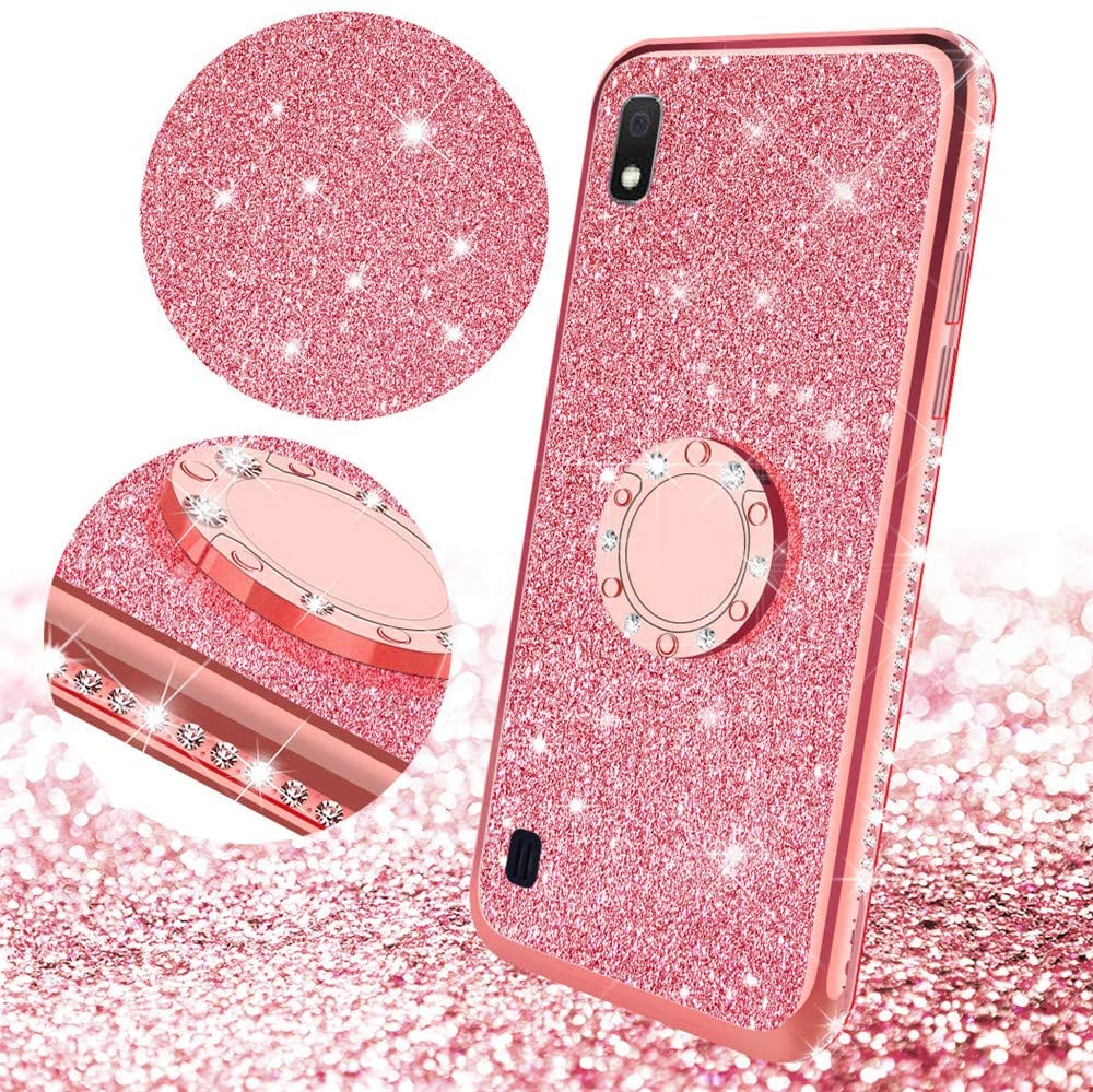 COTDINFORCA Huawei P30 Case,Cute Girly Glitter Bling Diamond  - Rose Gold - e4cents