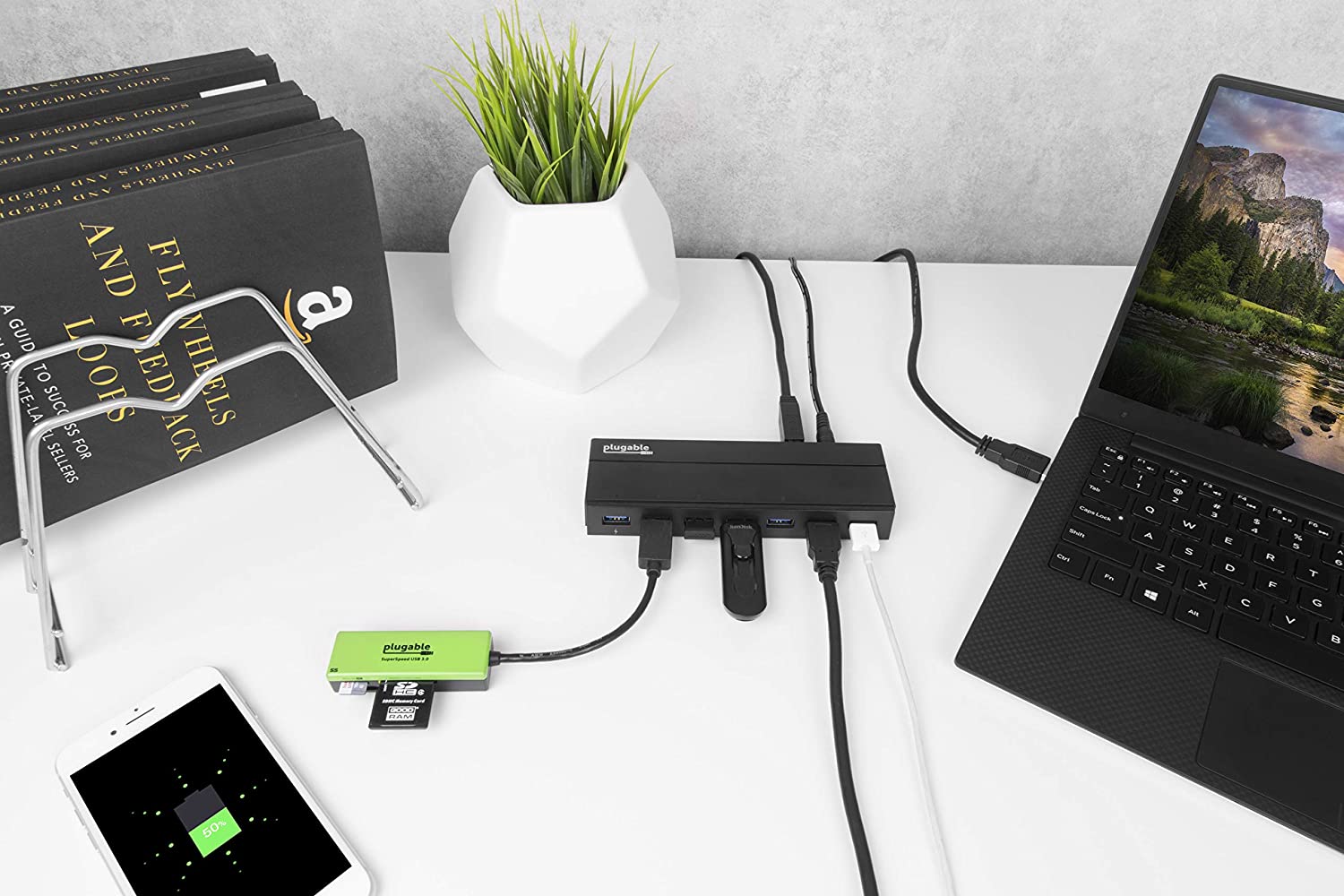 Plugable 7-Port USB 3.0 Hub with 36W Power Adapter - e4cents