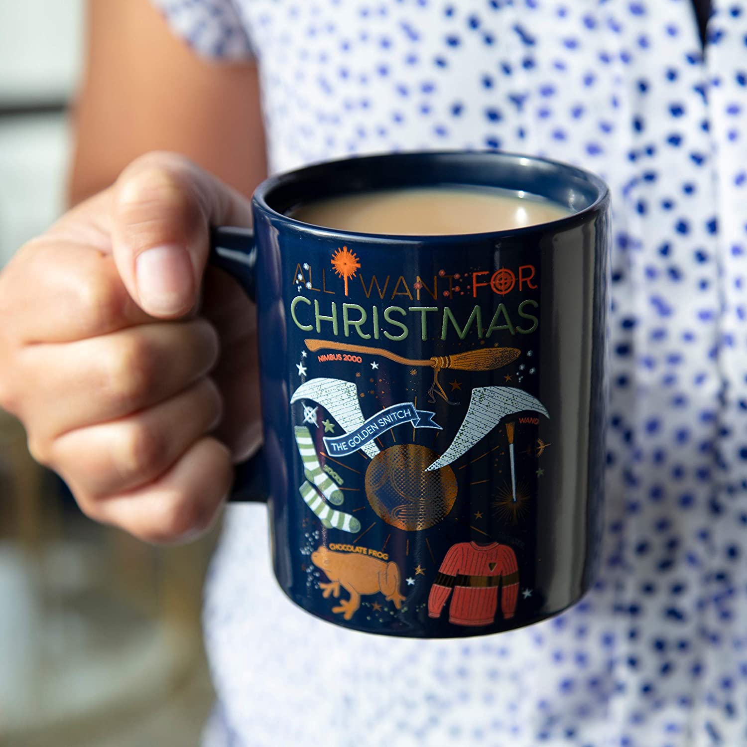 Harry Potter Coffee Mug, 11oz - All I Want for Christmas. (LNC)