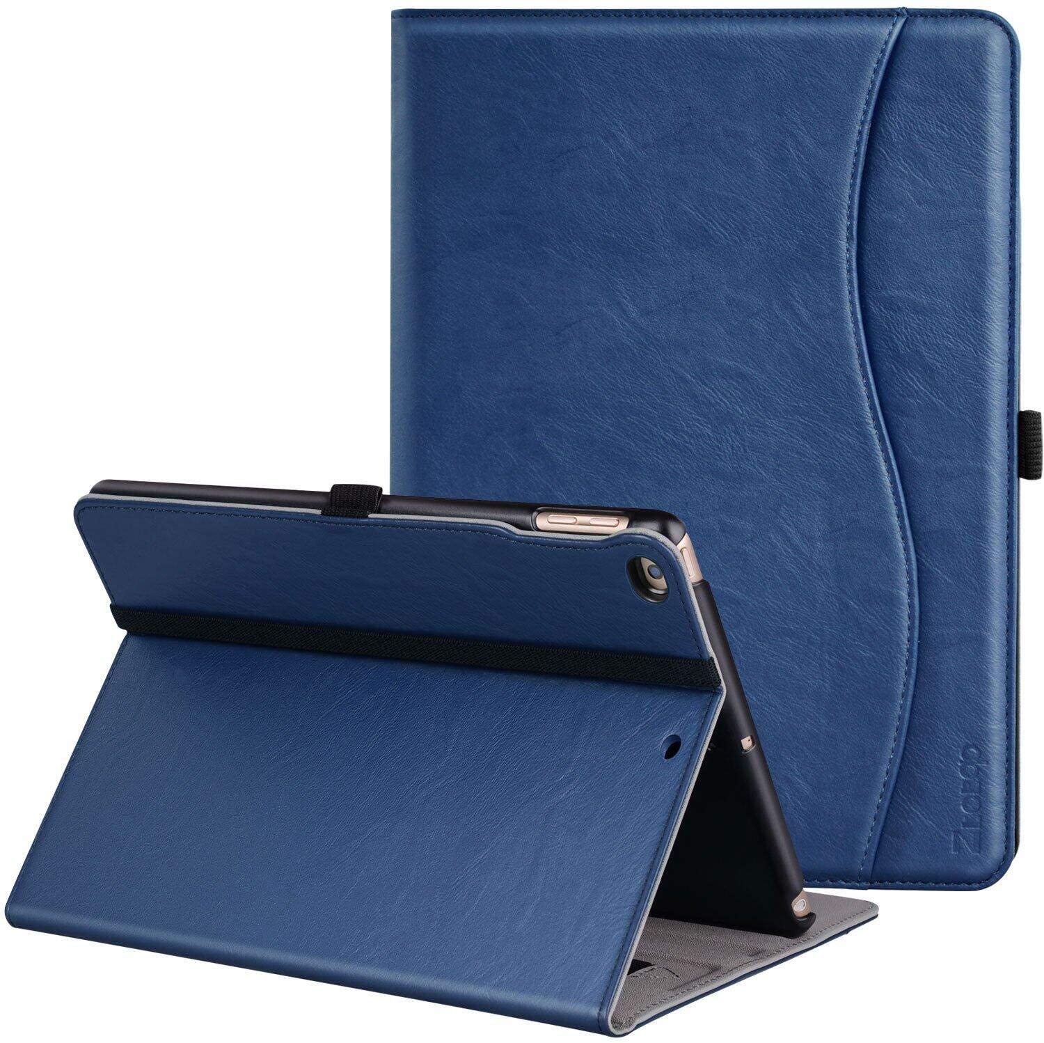 Ztotop Case for New iPad Mini 5/iPad Mini 4, Premium Leather Business Slim Folding Stand Folio Cover with Auto Wake/Sleep,Pencil Holder and Multiple Viewing Angles,NavyBlue - e4cents