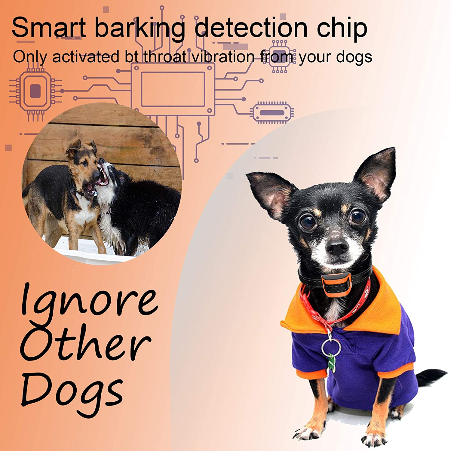 MASBRILL Dog Bark Collar - Upgrade 2020 Safe No Bark Control Device for Tiny Small Medium Dog - e4cents