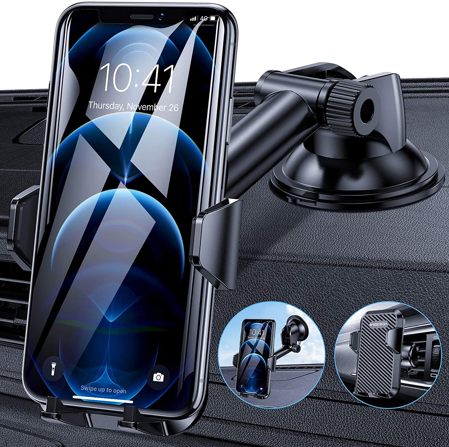 Phone Car Holder, Universal Car Phone Holder Mount - e4cents