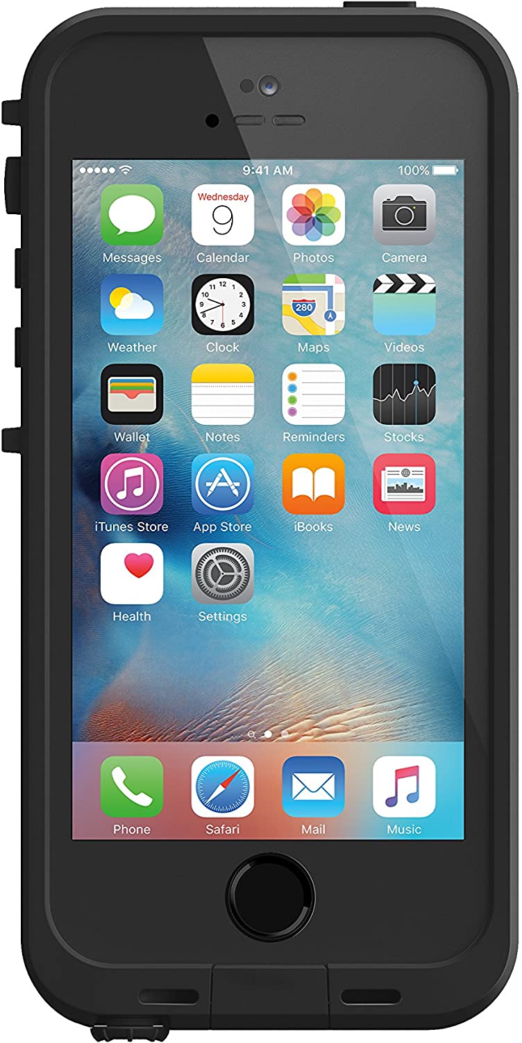 LifeProof FRE SERIES Waterproof Case for iPhone 5/5s/SE - Retail Packaging - BLACK - e4cents