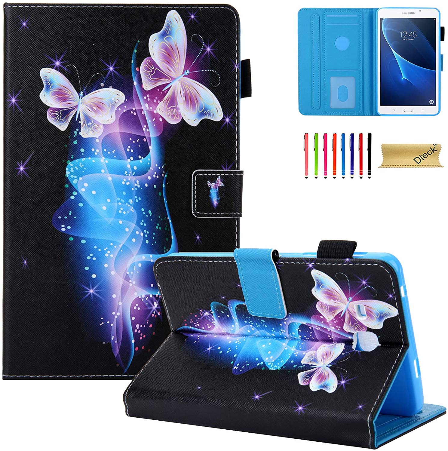 Teck Case for Samsung Galaxy Tab A 7.0 Case SM-T280   - Slim Fit PU Leather Folio Stand Protective Case Cover - e4cents