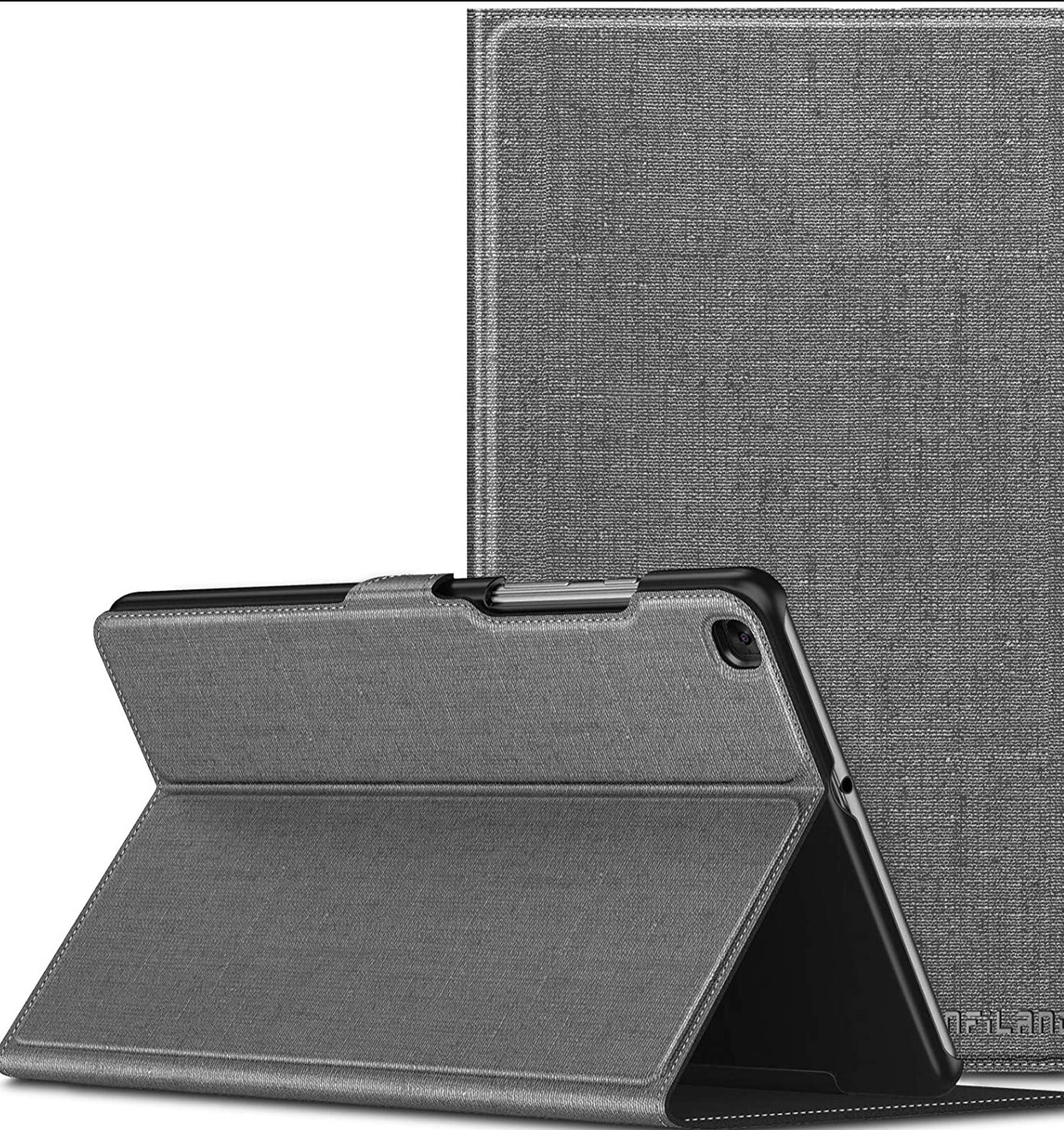 Infiland Samsung Galaxy Tab A 10.1 2019 Case, Multi-Angle Business Cover Built in Pocket  - GRAY - e4cents