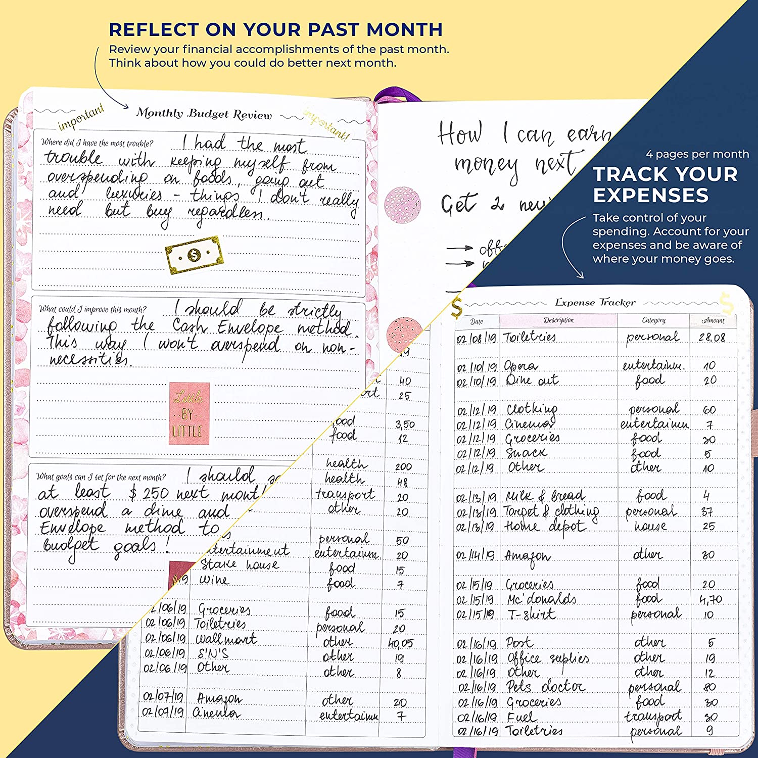 GoGirl Budget Planner – Monthly Financial Planner Organizer Budget Book - e4cents