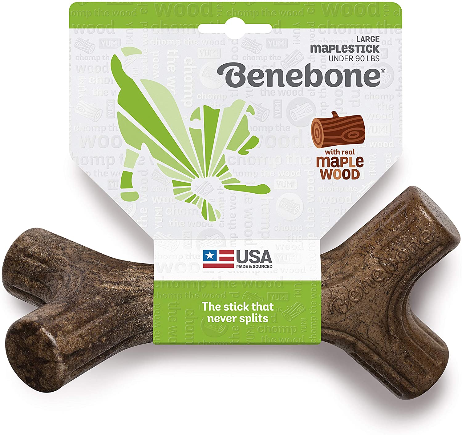Benebone Maplestick Real Wood Durable Dog Stick Chew Toy. - e4cents