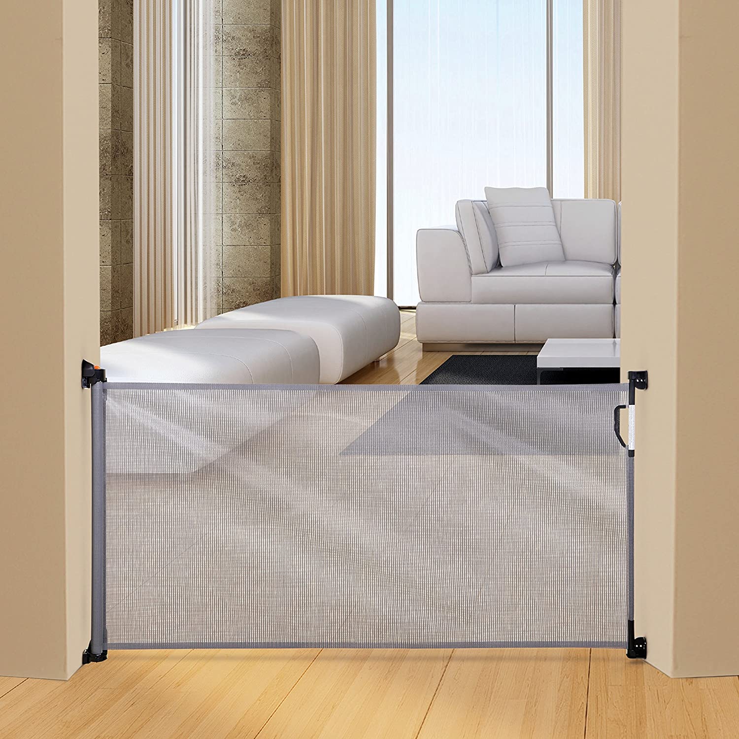 Dreambaby Retractable Gate, Grey ( COLOR MAY VARY) - e4cents