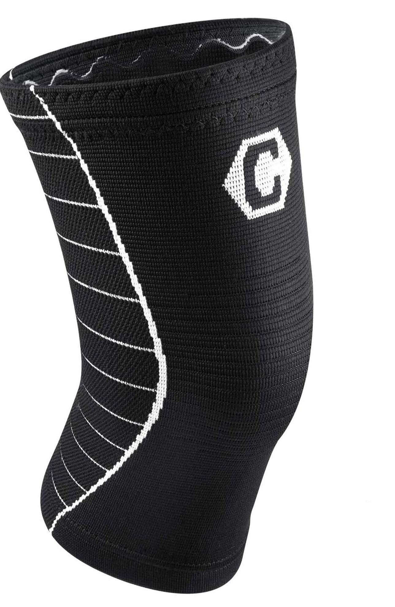 CAMBIVO  Knee Support Brace( single), Knee Compression Sleeve for Running, Arthritis, ACL, Meniscus Tear, Sports. ( S SIZE, Black) - e4cents