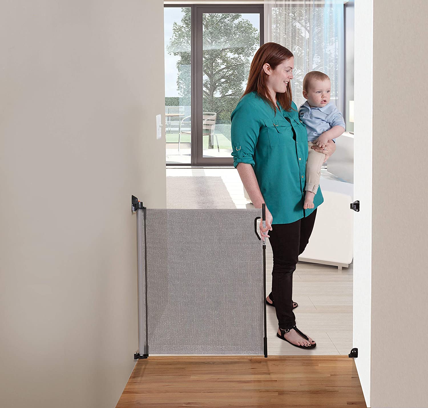 Dreambaby Retractable Gate, Grey ( COLOR MAY VARY) - e4cents