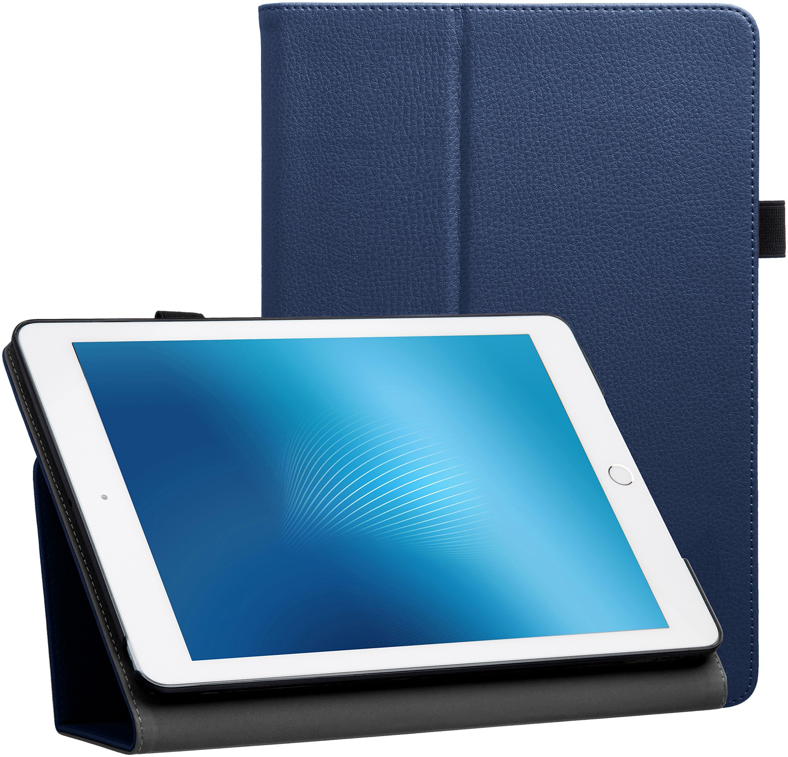 FREE - Amazon Basics iPad PU Leather Case Auto Wake/Sleep Cover, Navy, 9.7" - e4cents