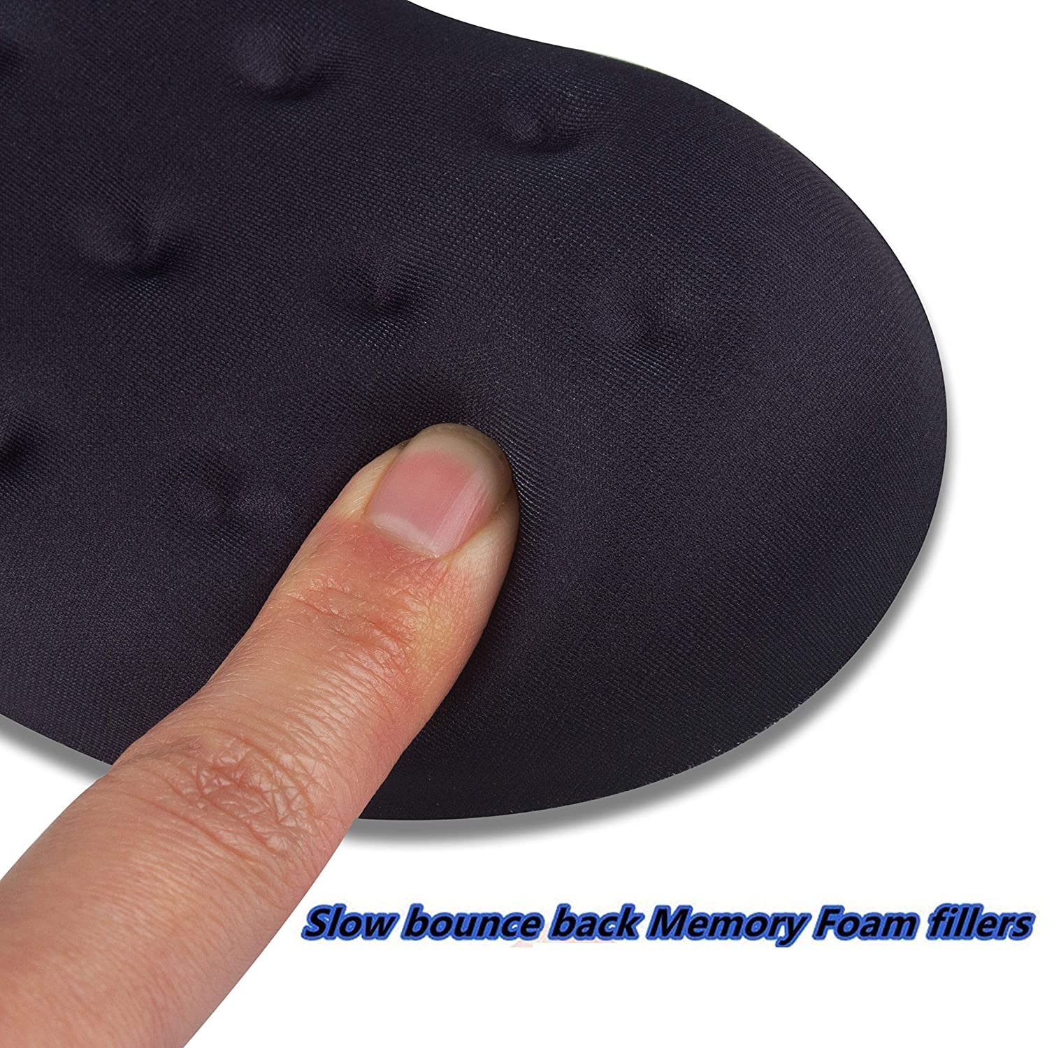 BRILA Ergonomic Memory Foam Mouse Wrist Rest Support Pad Cushion for Computer, Laptop, Office Work, PC Gaming - e4cents