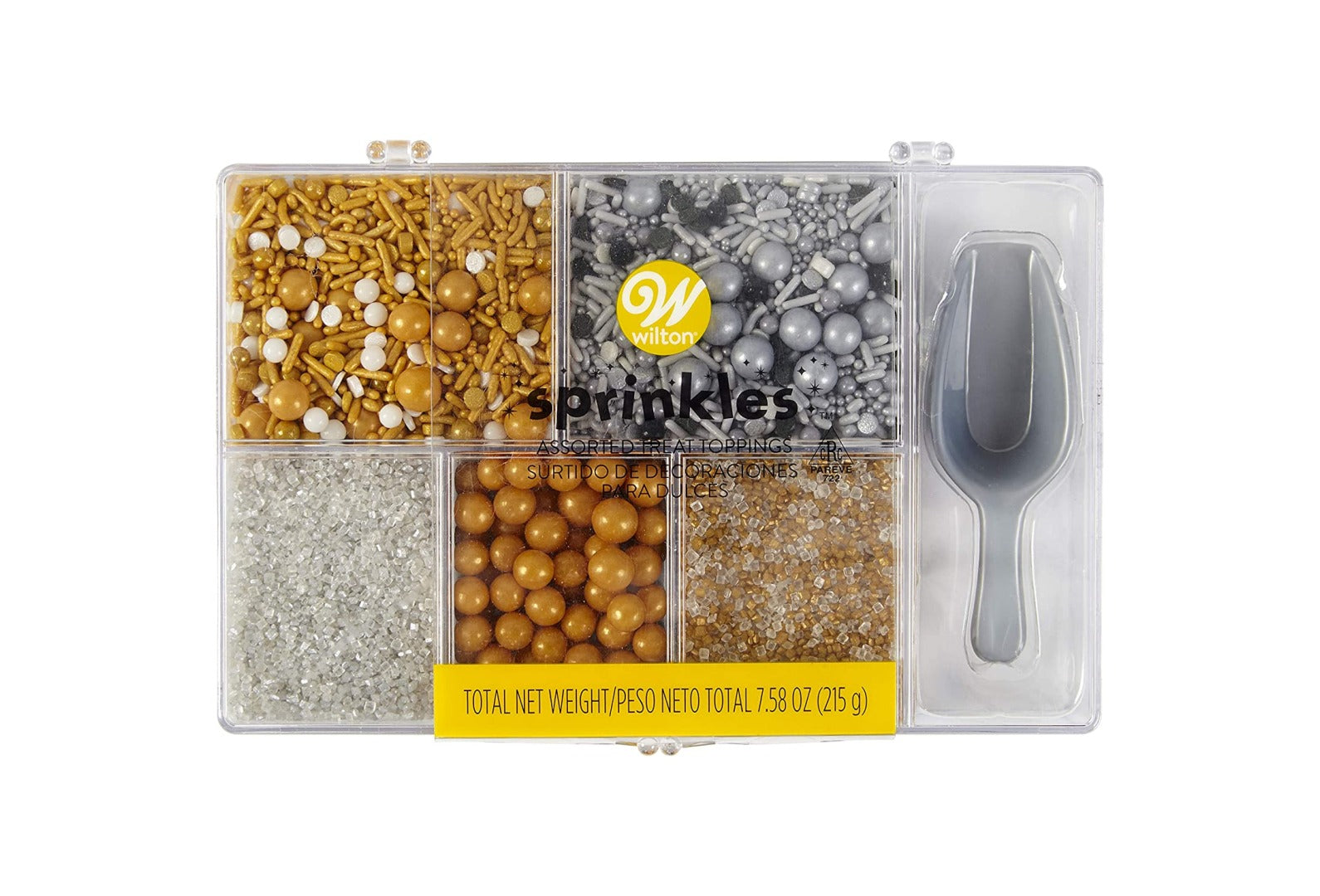 Assorted Treat Metallic Sprinkle Tackle Box, 7.58 Ounces by Wilton  (NC)