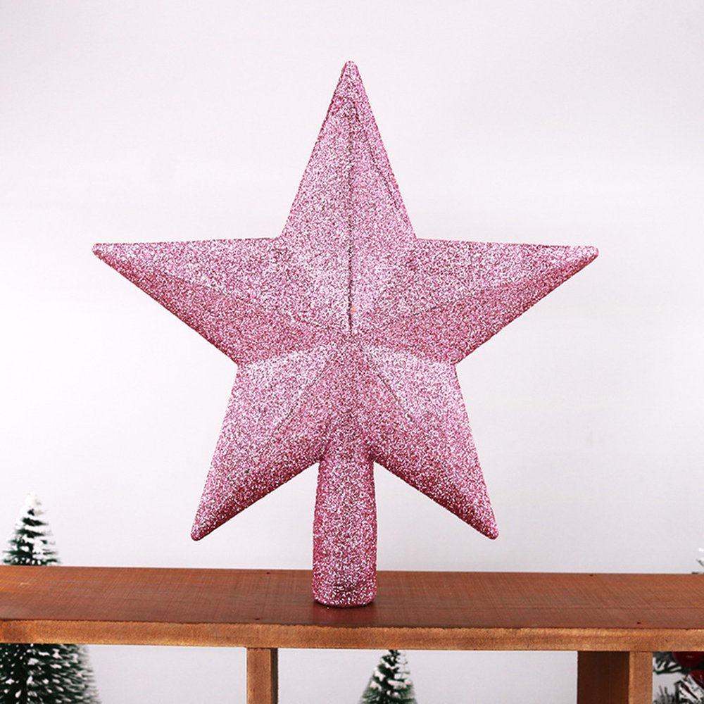 Christmas Tree Top Star 3D Five-point Star 20cm Christmas Home Table Topper Christmas Decoration Merry Christmas - e4cents