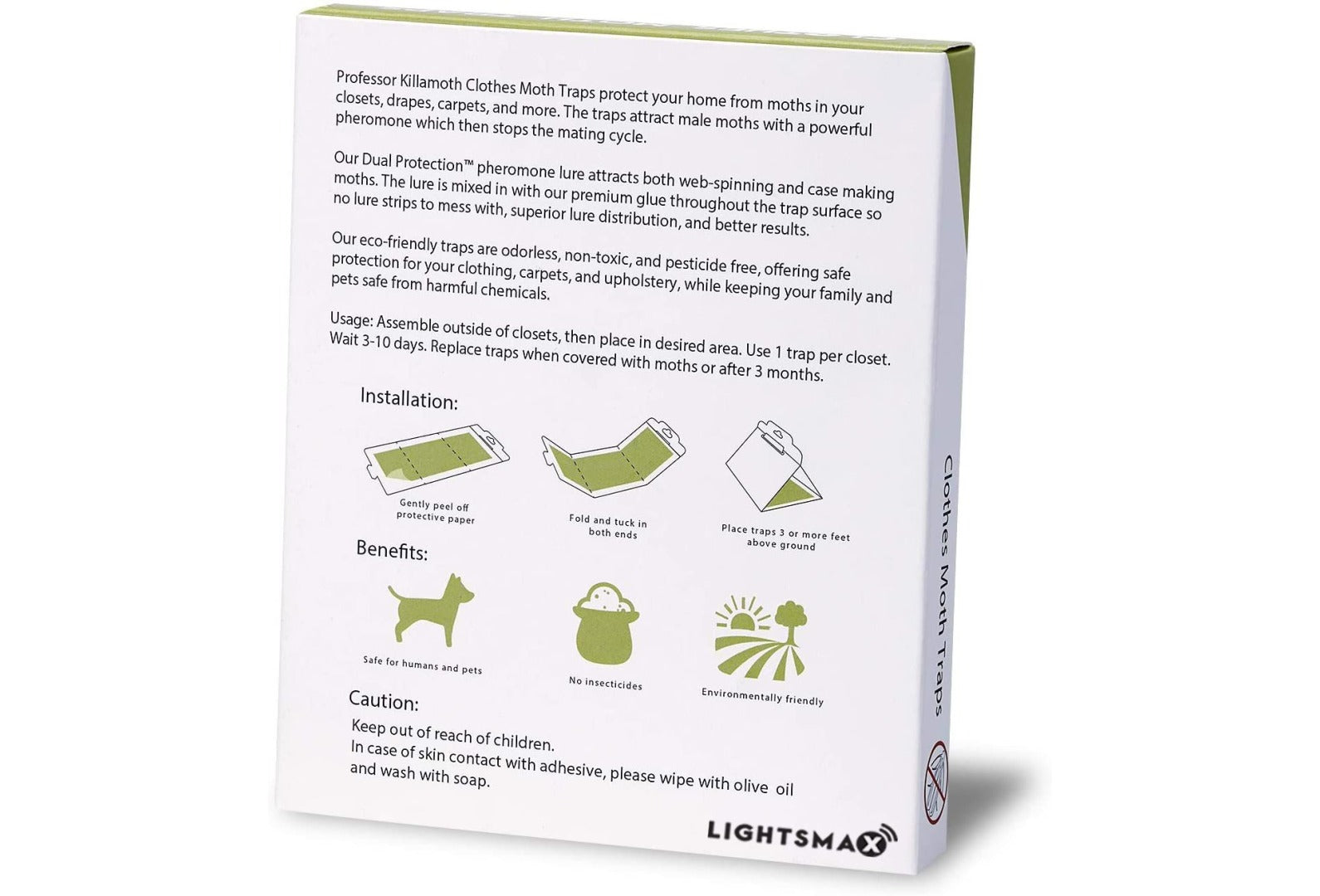 LIGHTSMAX Clothing Moth Traps - 6PCS