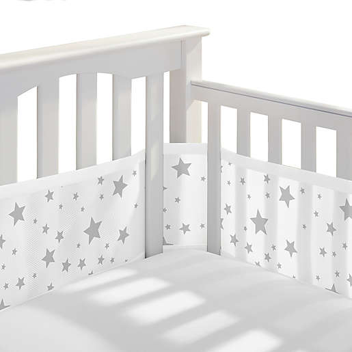 Breathable Mesh Crib Liner in Starlight. (LNC)