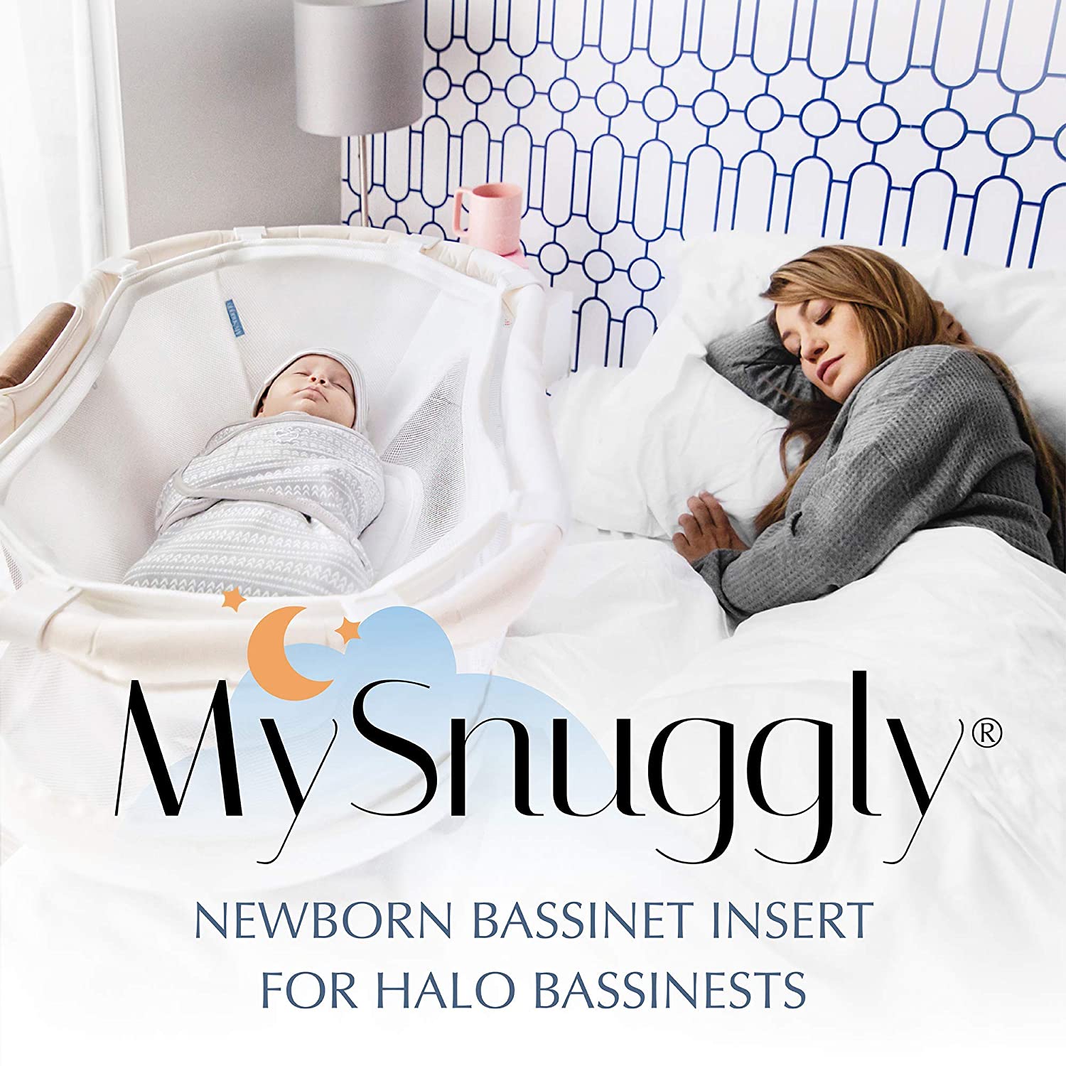 MySnuggly Newborn Bassinet Insert for Halo Bassinets.