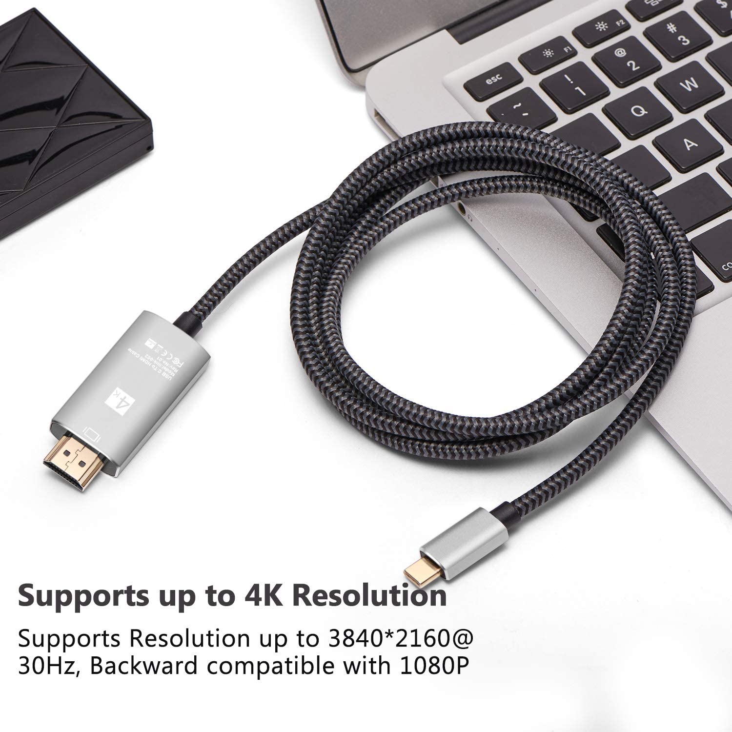USB C to HDMI Cable, CLDAY USB Type-C to HDMI Cable Thunderbolt 3 Port 4K for New MacBook/pro iPad Pro 2018 iMac