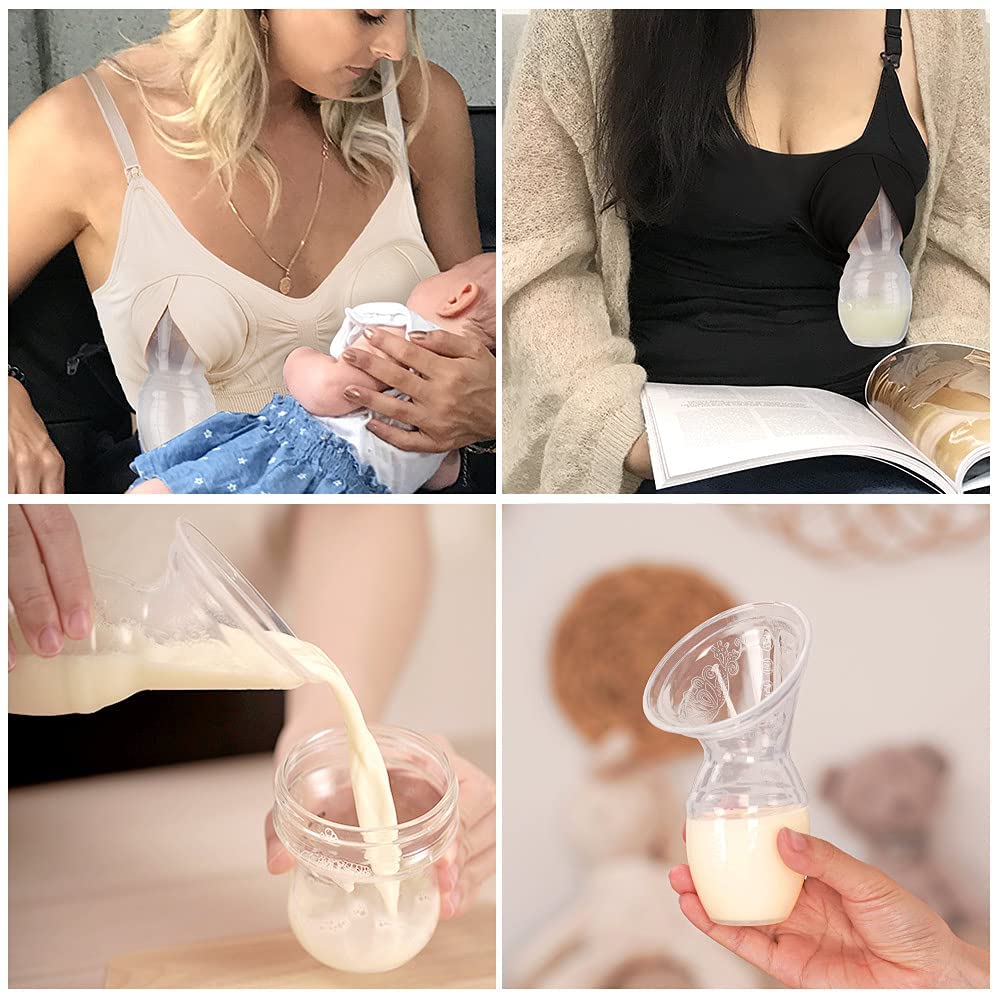 Haakaa Silicone Breast Pump with Suction Base. 4oz/100ml.