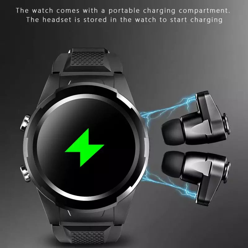 Watch 2 in 1 With Wireless Earbuds For Men Women Long Stime Standby   (LNC)