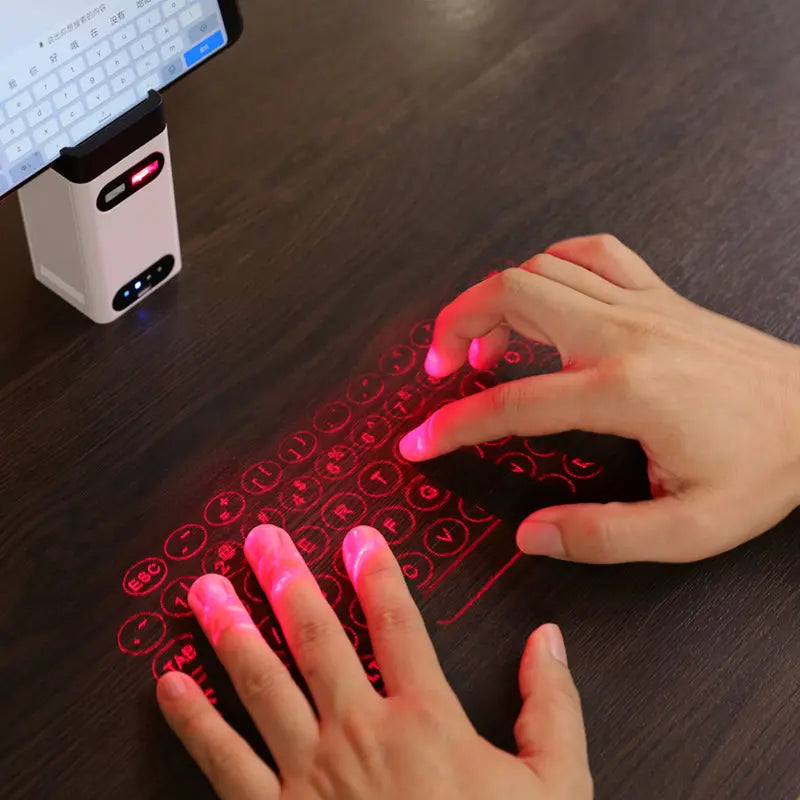 Revolutionize Your Typing with the Projected Bluetooth Keyboard - Portable, Responsive and Multi-functional. (NC)