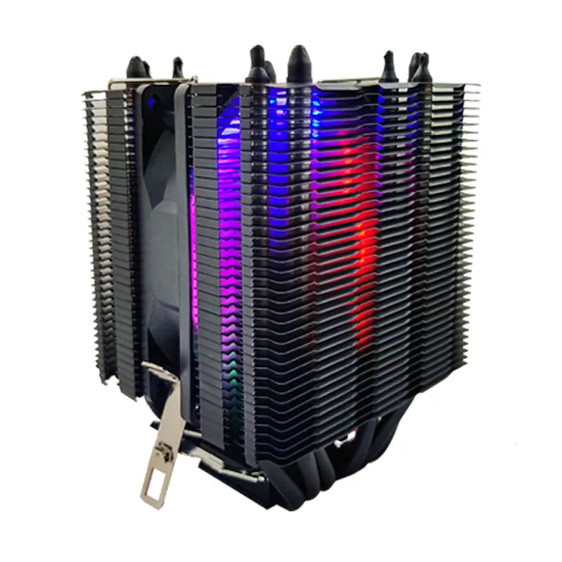 6 Heat Pipes CPU Cooler 4 Pin PWM RGB PC Quiet Intel LGA 1700 2011 1200 1150 1151 X79 X99 E5 AMD AM3 AM4 CPU Cooling Fan(NC)