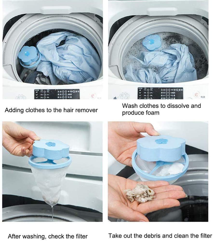 Washing Machine Home Floating Lint Hair Catcher Remover Mesh Filter. - e4cents