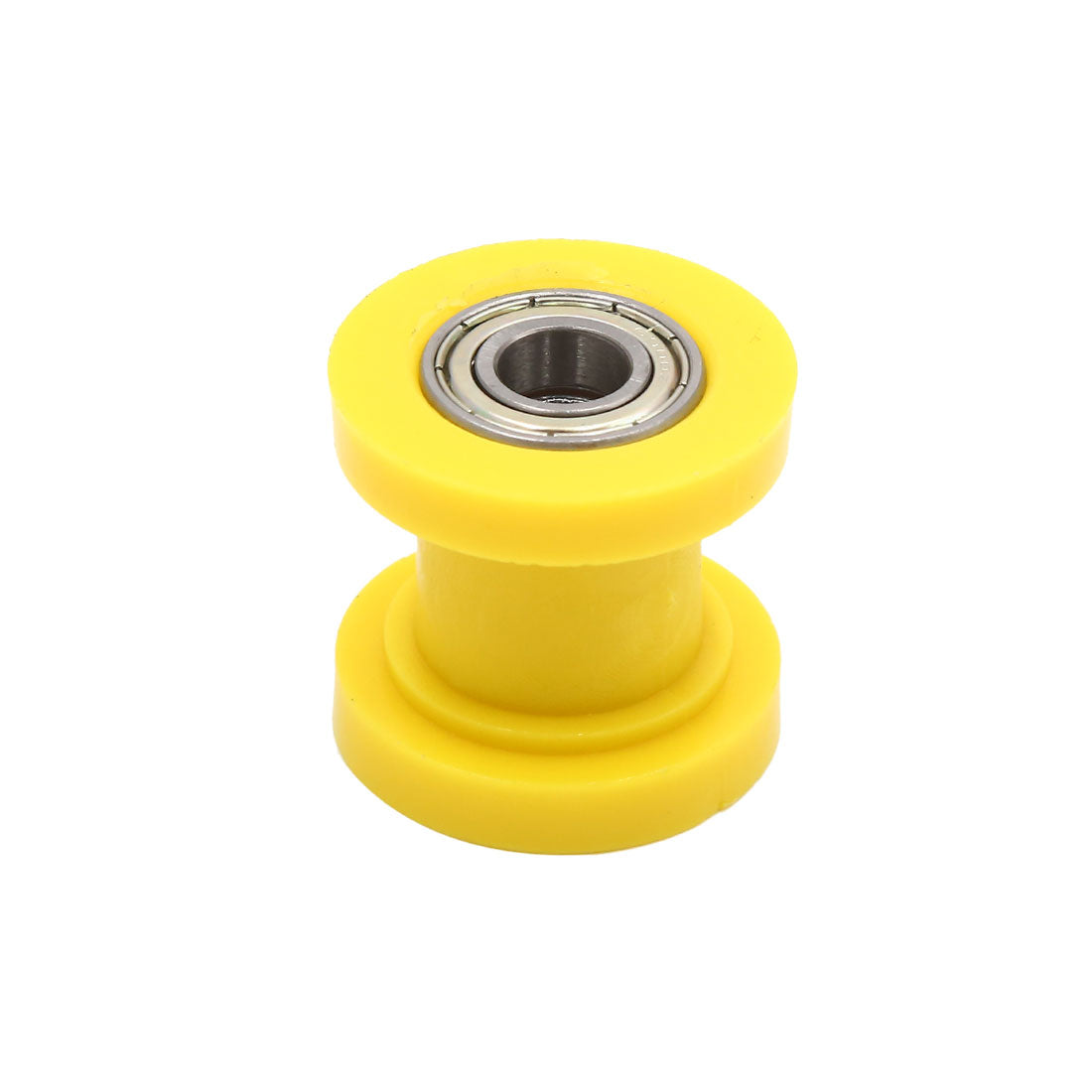 10mm Hole Chain Roller Pulley Slider Tensioner Wheel Guide Yellow for Motorcycle. - e4cents