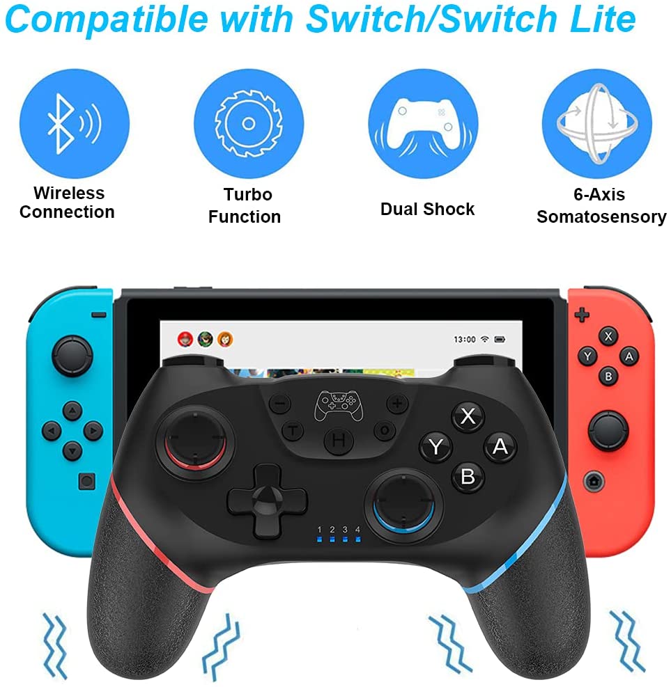 Wireless Bluetooth Switch Pro Controller Gampad, Joypad,  Pro Controller, Compatible for Nintendo Switch  -   (NC)