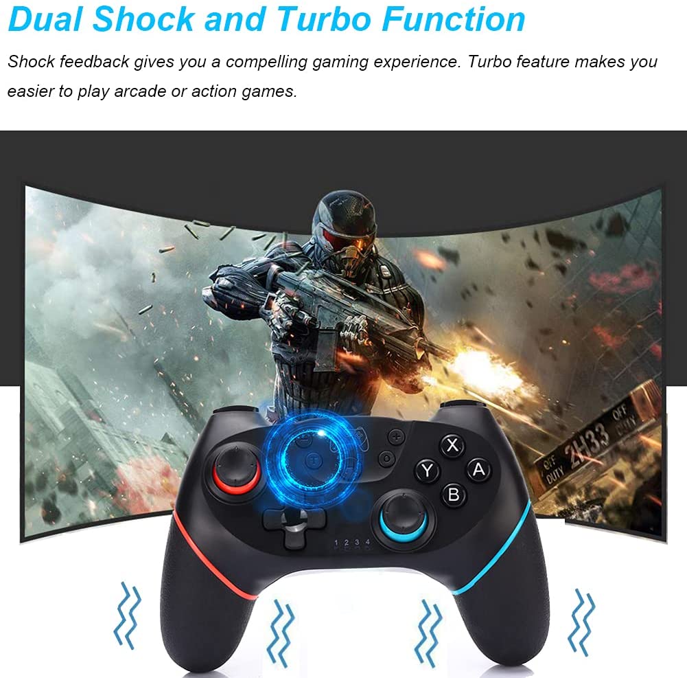 Wireless Bluetooth Switch Pro Controller Gampad, Joypad,  Pro Controller, Compatible for Nintendo Switch  -   (NC)
