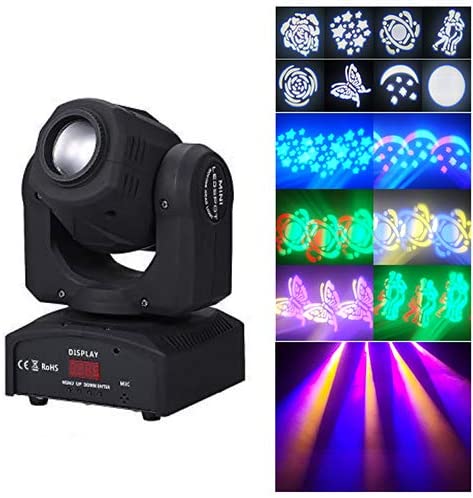 Moving Stage Light DMX512 Master-slave Sound Activated Auto-run 9/11 Channels. (LNC)