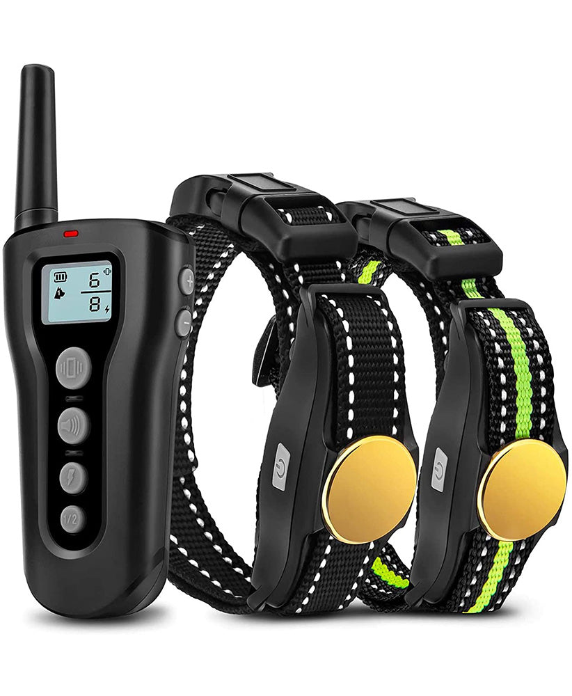 1000ft Remote Rechargeable Waterproof Bousnic Dog Training Collar 2 Dogs  -- (NC)