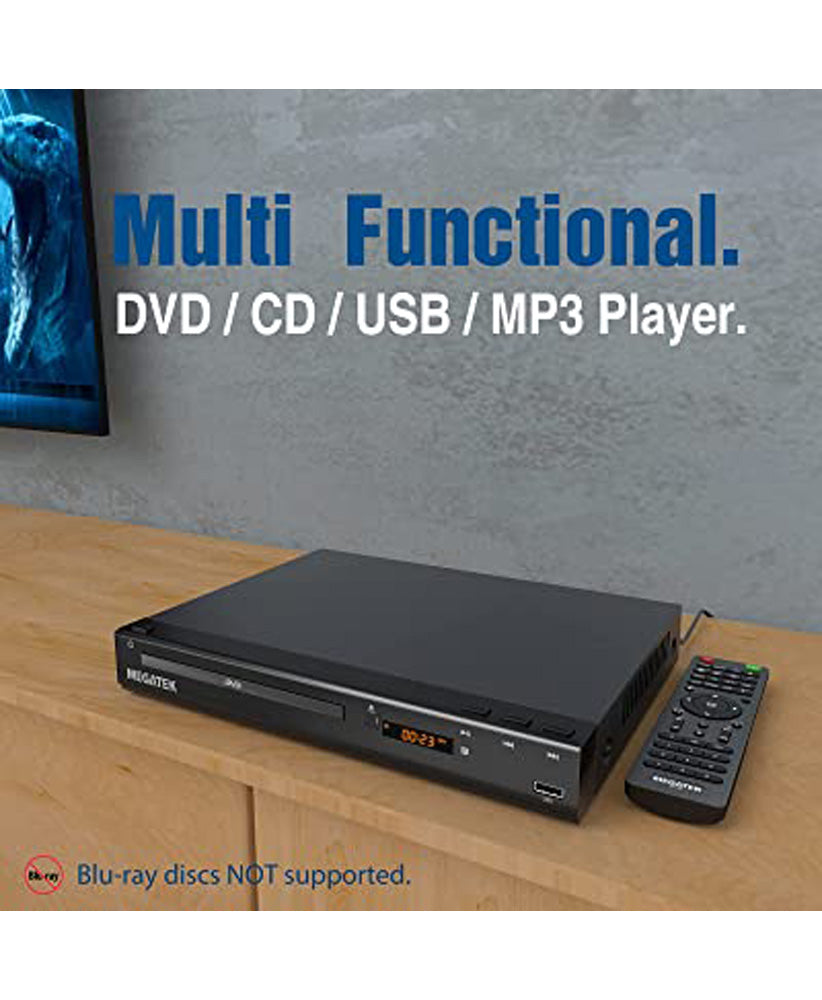 DVD Player for TV with HDMI (1080p Upscaling), CD Player for Home, USB Port  - (NC)
