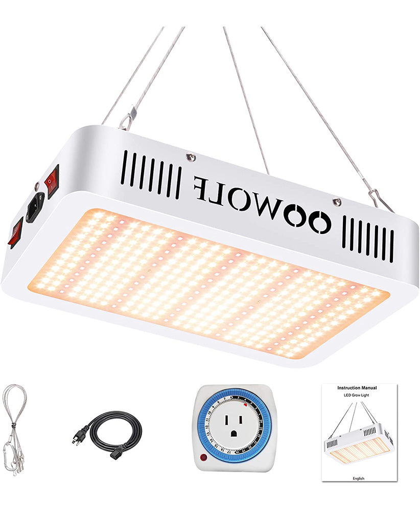FREE - Full Spectrum LED Plant Grow Light Fixture with Mechanical Outlet Timer for Indoor - (SDA)