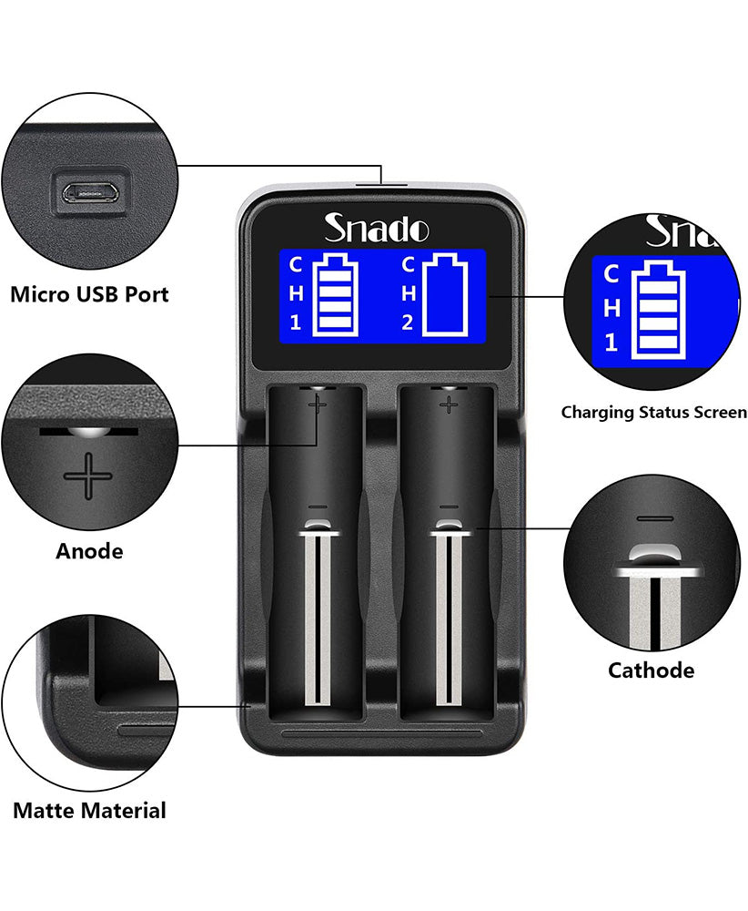 Universal Smart Charger for Rechargeable Batteries Li-ion Batteries - (NC)