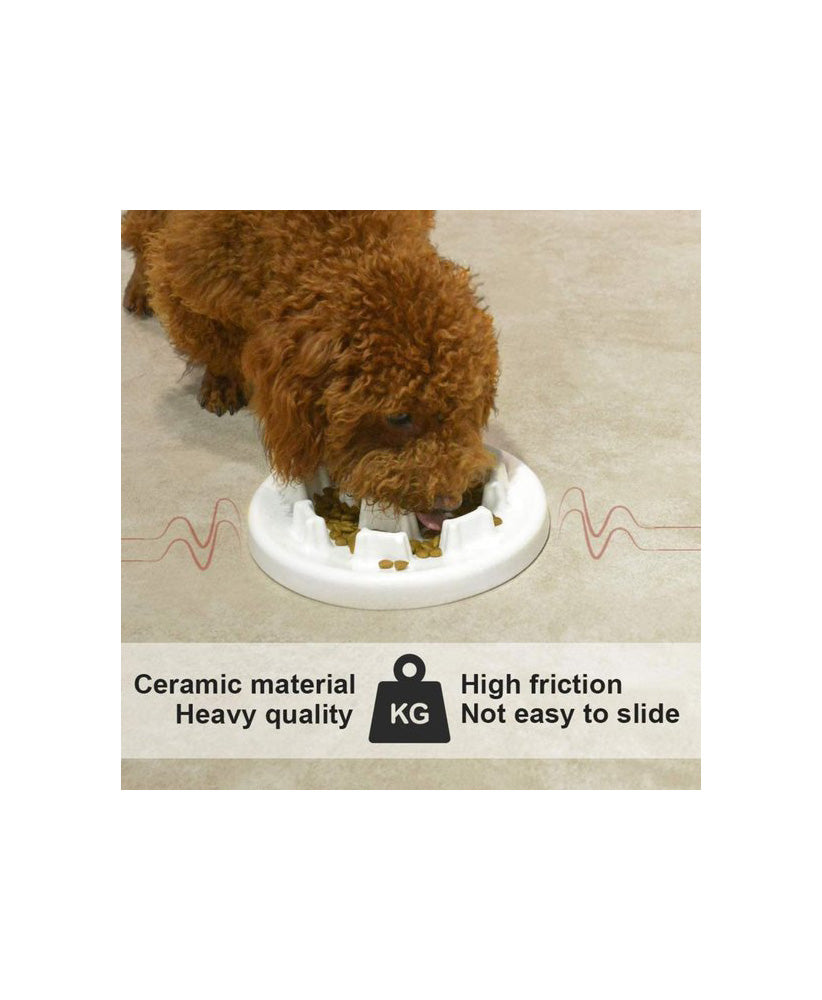 Puppy Eating Dish Bowl Tableware - (LNC)