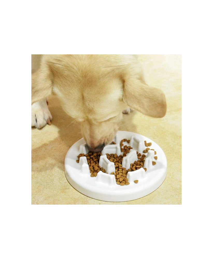 Puppy Eating Dish Bowl Tableware - (LNC)