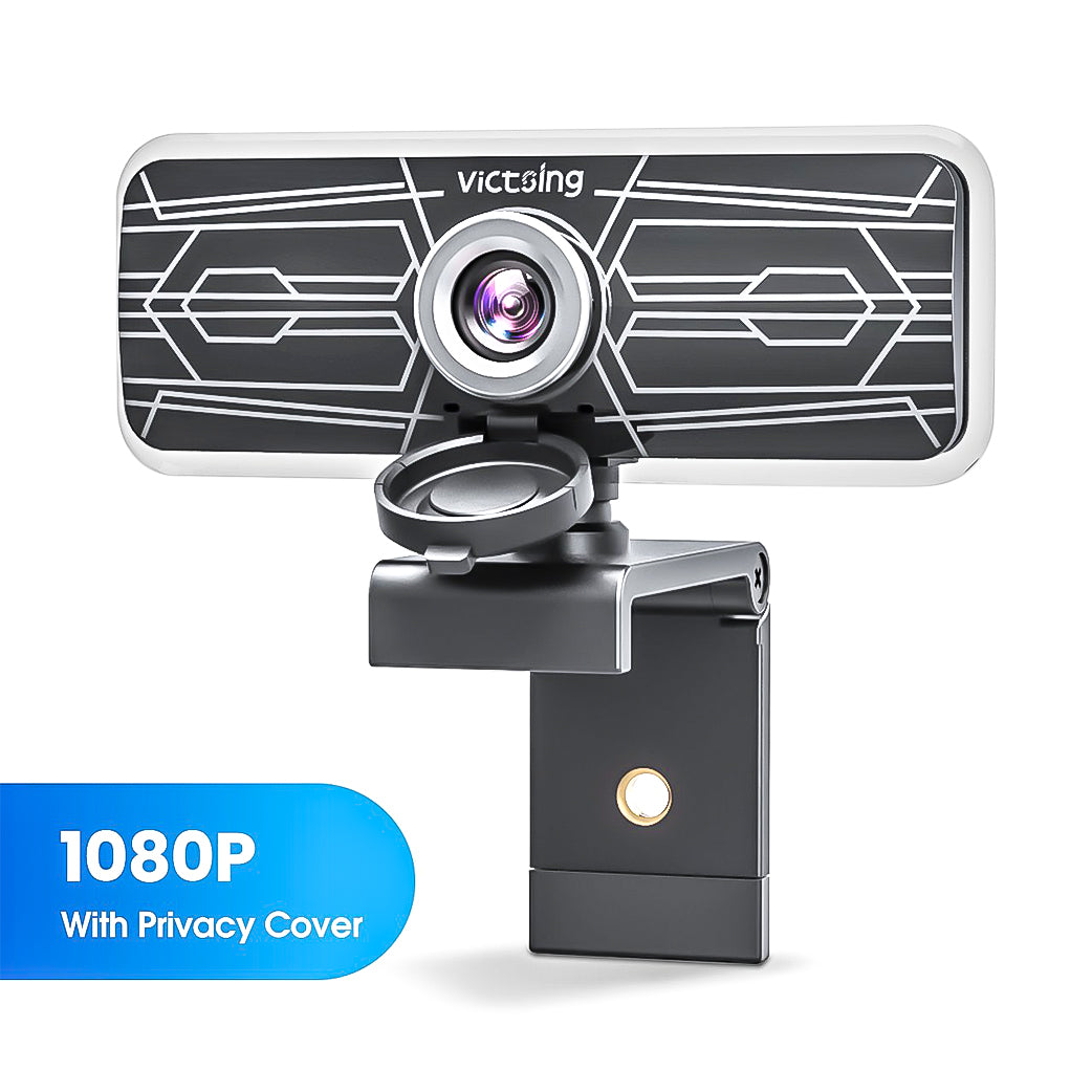 VicTsing PC317 1080P Webcam with Dual Microphones & Privacy Cover. (LNC)