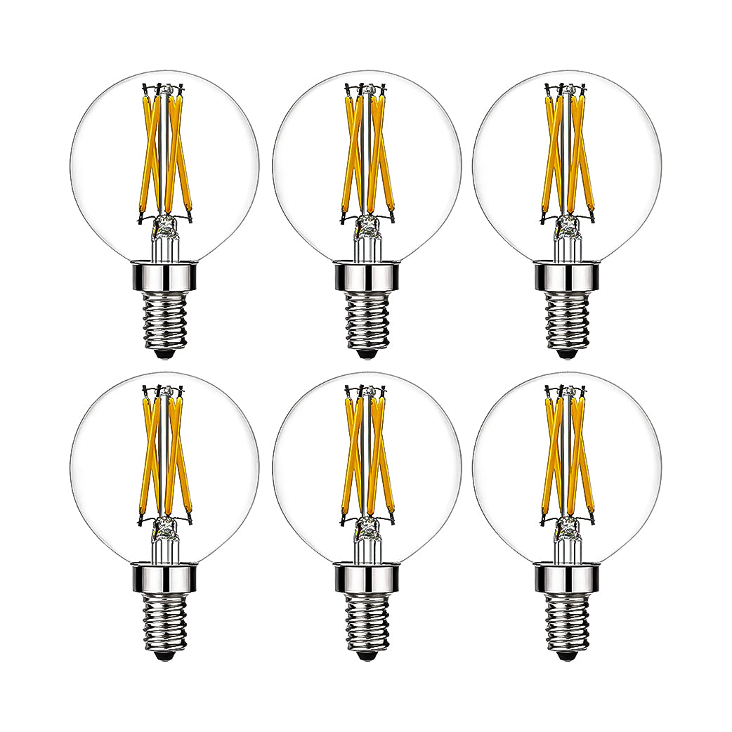 LiteHistory e12 led Bulb dimmable g16.5 Light Bulb 6W Equal 60 Watt (LNC)